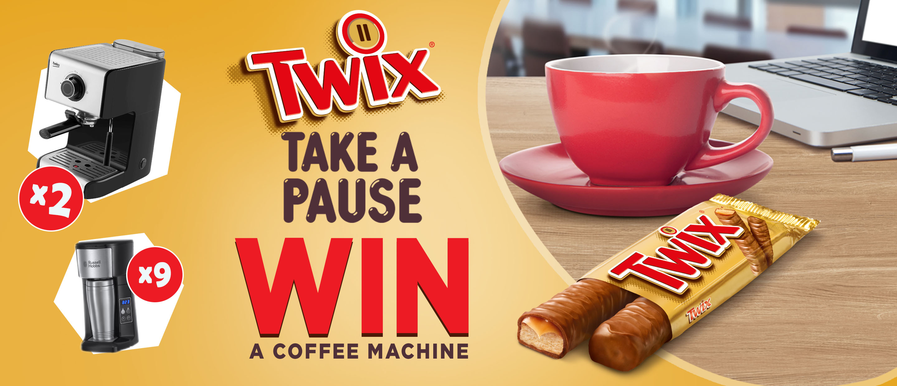 Win 1 of 11 coffee machines with Twix! Francis Busuttil & Sons